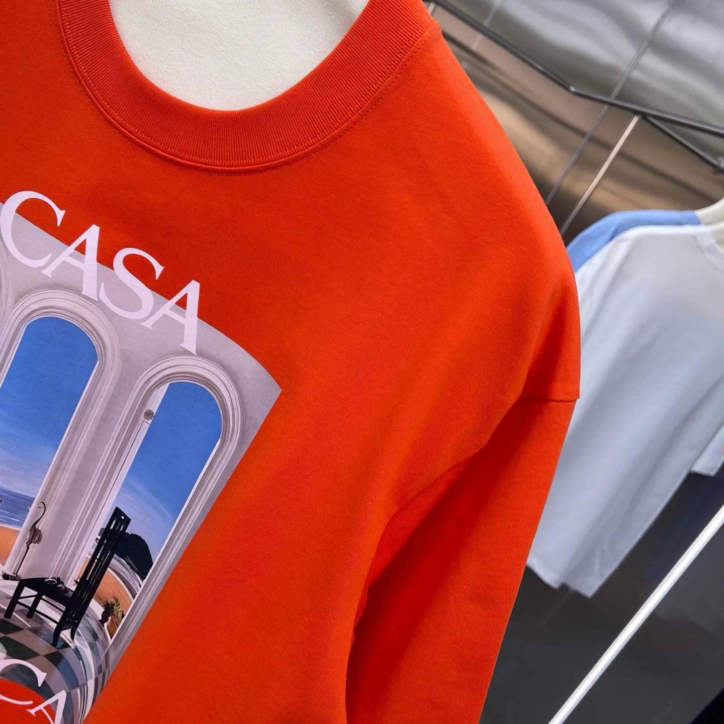 New Arrival Casablanca Classic Series T ～ ， ， 。 ， Classic ， In Stock ！ ：White Black Blue Royal Blue Orange（5 ） Size：S M L XL XXL